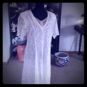 Ivory Lace Dress Size Medium